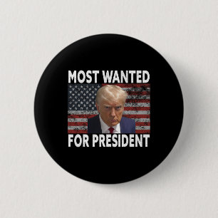 Donald Trump am meisten Gewollt für Präsident 2024 Button
