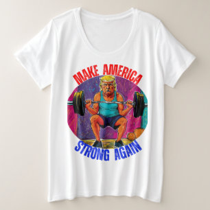 DONALD TRUMP - AMERIKA WIEDER STARK MACHEN GROßE GRÖßE T-Shirt