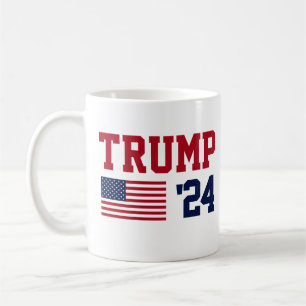 Donald Trump - Amerikanische Flagge 2024 Kaffeetasse
