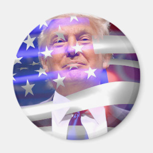 donald trump amerikanische Flagge Magnet