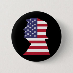 Donald Trump Amerikanische Flagge Präsident Republ Button