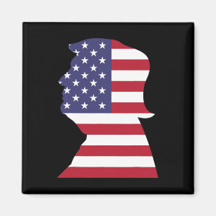 Donald Trump Amerikanische Flagge Präsident Republ Magnet