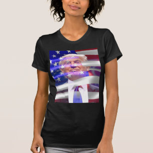 donald trump amerikanische Flagge T-Shirt