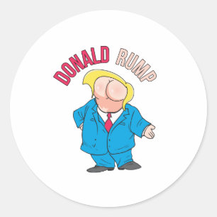 Donald Trump - Anti-Trump - Runder Aufkleber