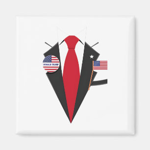 Donald Trump Anzug und Krawatte Halloween-Kostüm 1 Magnet