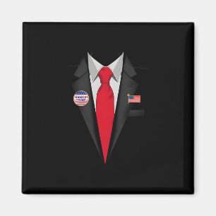 Donald Trump Anzug und Krawatte Halloween Kostüm Magnet