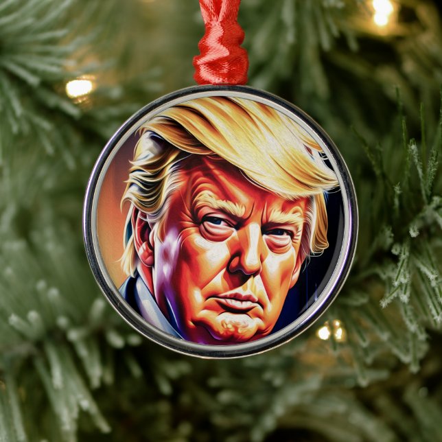 DONALD TRUMP ART CHRISTMAS Ornament (Baum)