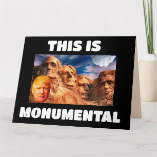 DONALD TRUMP AUF RUSHMORE BIG BIRTHDAY CARD KARTE
