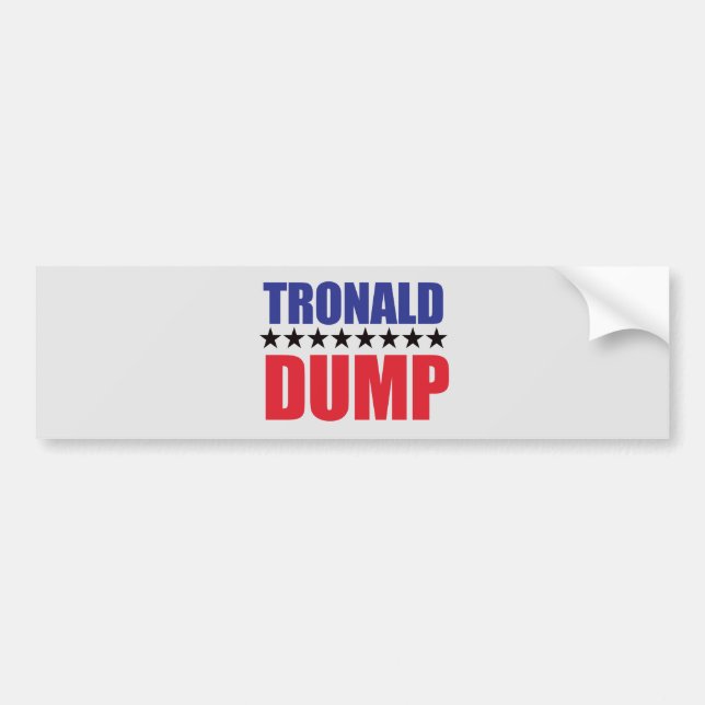 Donald Trump - Autoaufkleber der Tronald Dump (Vorne)