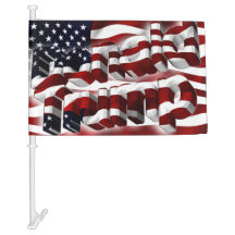 Donald Trump-Autoflagge 2024.