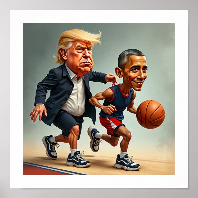 Donald Trump Barack Obama Poster (Vorne)