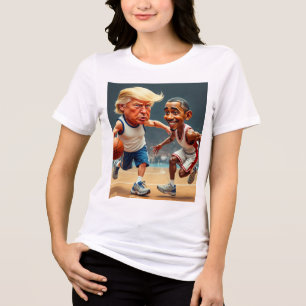 Donald Trump Barack Obama Tri-Blend Shirt