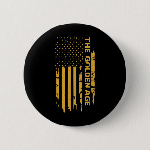 Donald Trump beginnt das goldene Zeitalter Amerika Button
