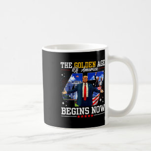 Donald Trump beginnt das goldene Zeitalter Amerika Kaffeetasse