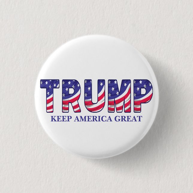 Donald Trump Behielt Amerika große Geschenkuhr Button (Vorderseite)