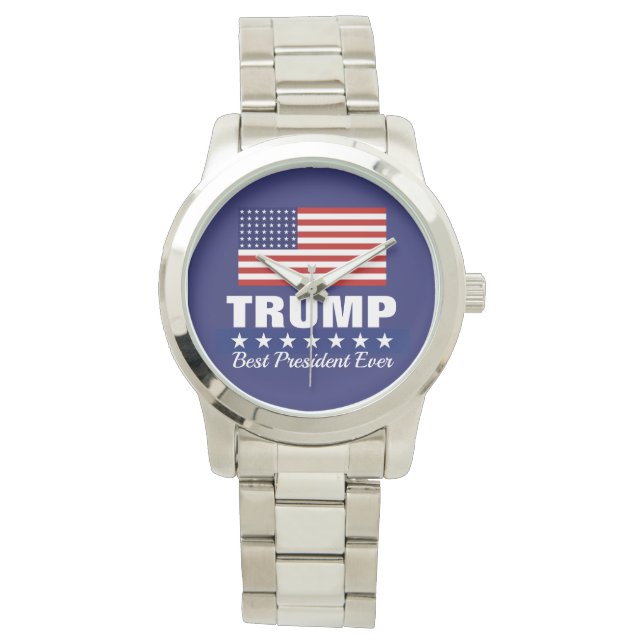 DONALD TRUMP BEST PRÄSIDENT JE WATCH ARMBANDUHR (Vorderseite)