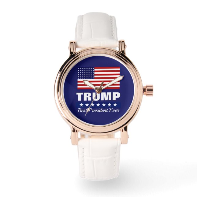 DONALD TRUMP BEST PRÄSIDENT JE WATCH ARMBANDUHR (Vorderseite)