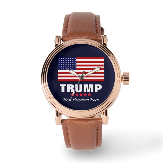 DONALD TRUMP BEST PRÄSIDENT JE WATCH ARMBANDUHR (Vorderseite)