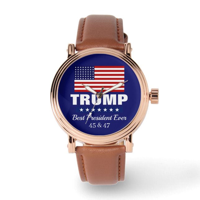 DONALD TRUMP BEST PRESIDENT EVER WATCH ARMBANDUHR (Vorderseite)