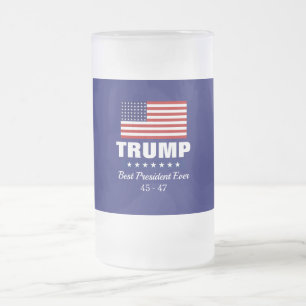 DONALD TRUMP BESTER PRÄSIDENT ALLE ZEIT MATTGLAS BIERGLAS