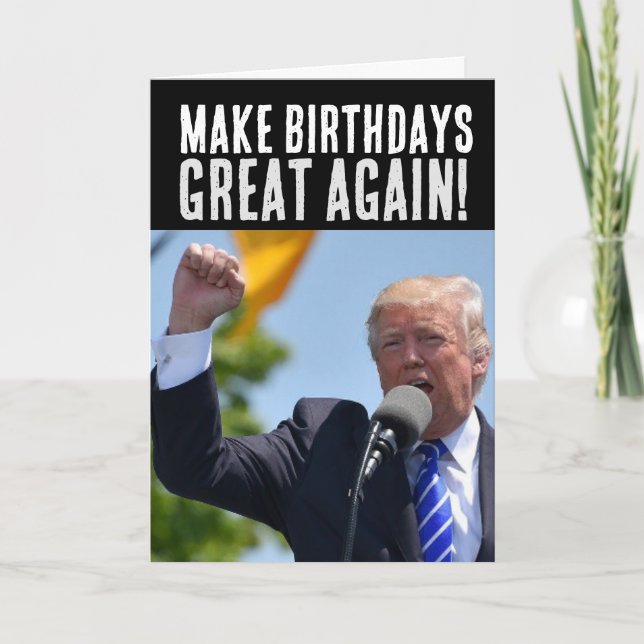 DONALD TRUMP BIRTHDAY GREETING CARDS CARDS KARTE (Vorderseite)