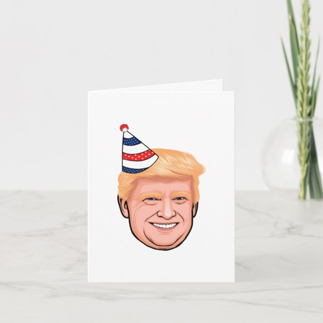 DONALD TRUMP BIRTHDAY KARTE (Vorderseite)