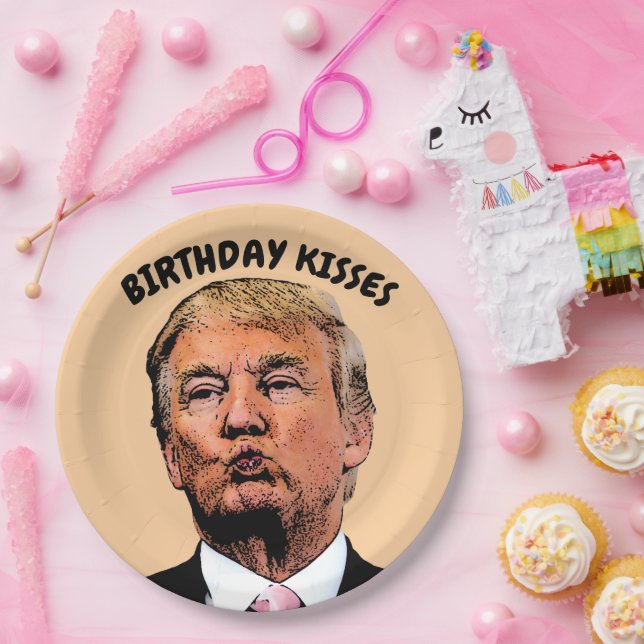 DONALD TRUMP BIRTHDAY KISSES PARTY PAPER TELLER (Party)