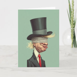 Donald Trump Blinde Machtsatire Karte