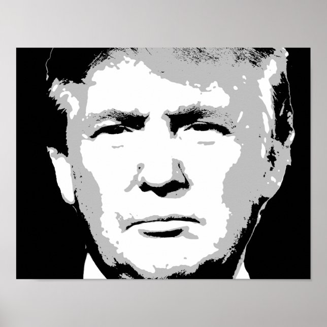 DONALD TRUMP BLOCK DESIGN POSTER (Vorne)