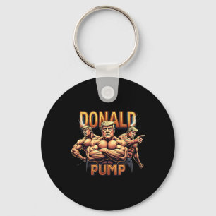 Donald Trump Bodybuilding Lustiges Fitnessstudio M Schlüsselanhänger