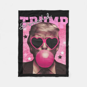 Donald Trump Bubble Gum Pink Sonnenbrille  Fleecedecke
