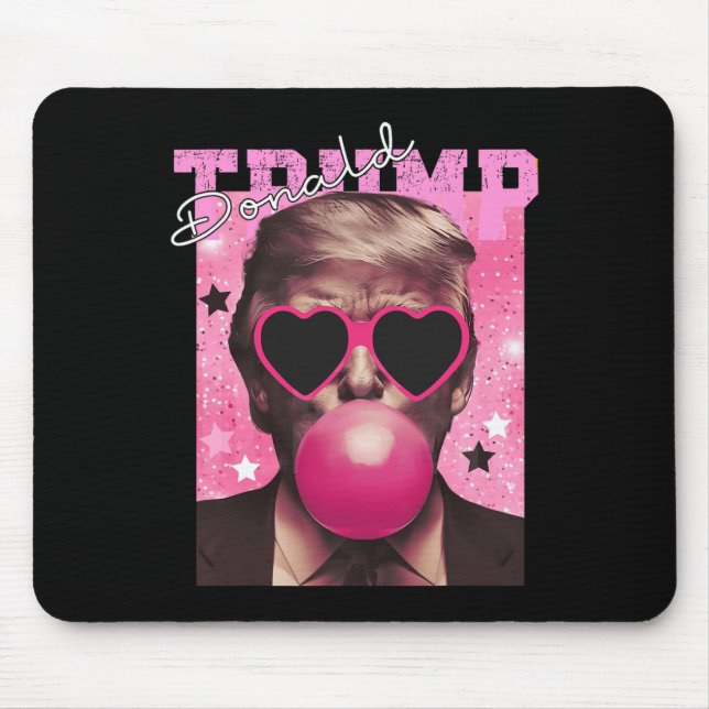 Donald Trump Bubble Gum Pink Sungles Mousepad (Vorne)