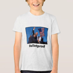 Donald Trump Bulletproof 2024 Präsidentschaftskand Tri-Blend Shirt