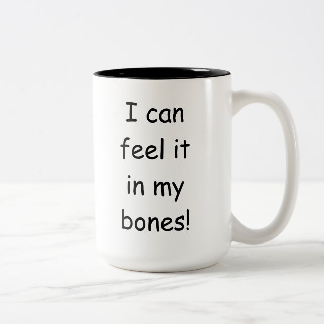 Donald Trump Can Feel it in His Bones Mug Zweifarbige Tasse (Rechts)