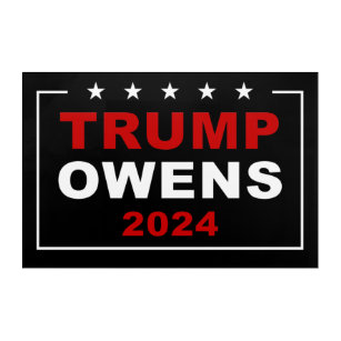 Donald Trump & Candace Owens 2024 USA Wahl Acryl Wandkunst