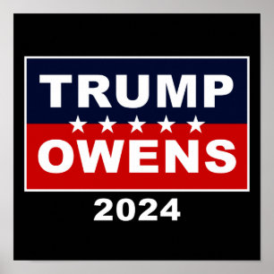 Donald Trump & Candace Owens 2024 USA Wahl Poster