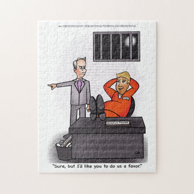 Donald Trump Cartoon Jigsaw Puzzle (Vertikal)