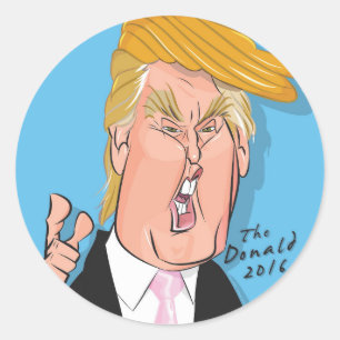 Donald Trump Cartoon Sticker