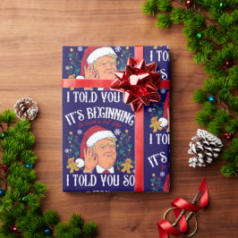 Donald Trump Christmas Funny MAGA Geschenkpapier