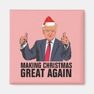 DONALD TRUMP CHRISTMAS MAGNETS MAGNET