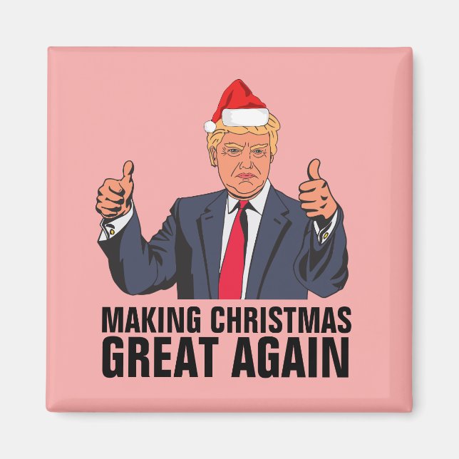 DONALD TRUMP CHRISTMAS MAGNETS MAGNET (Vorne)