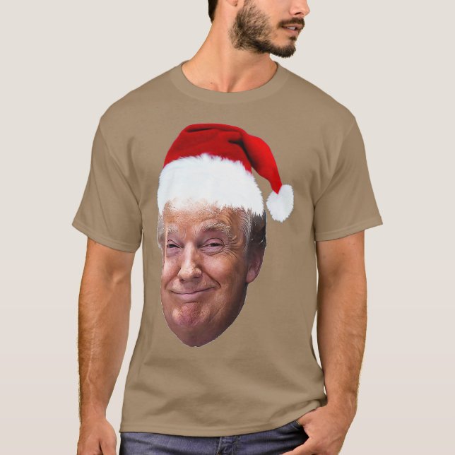 Donald Trump Christmas T Shirt Funny MAGA santa (Vorderseite)