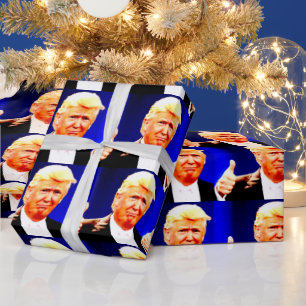 DONALD TRUMP CHRISTMAS Wrapping Paper Geschenkpapier