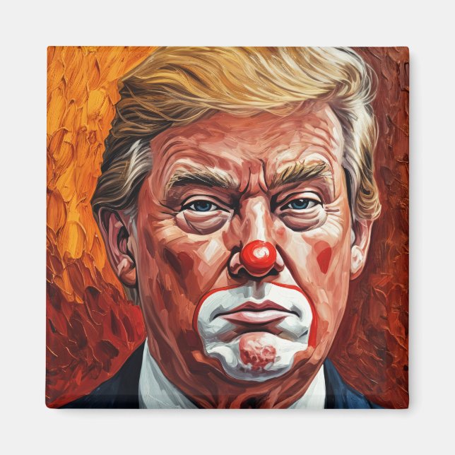 Donald Trump Clown  Magnet (Vorne)