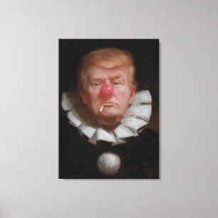 Donald Trump Clown Painting von Tony Pro Leinwanddruck