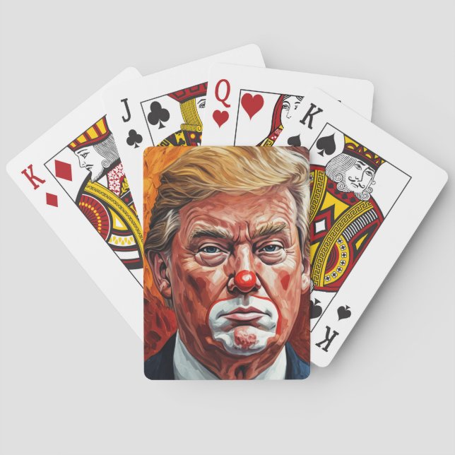 Donald Trump Clown Spielkarten (Rückseite)