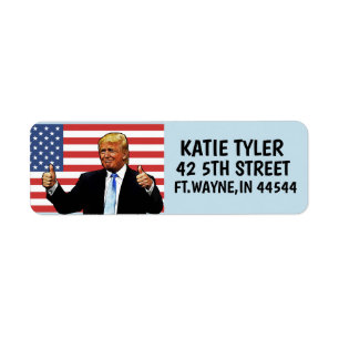 DONALD TRUMP Custom Rücksendeadressen-Aufklebers