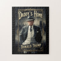 Donald Trump Daddys Zuhause Funny MAGA Movie Poste