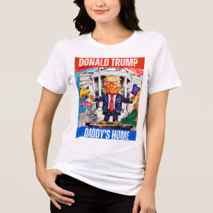 DONALD TRUMP - DADDYS ZUHAUSE Tri-Blend SHIRT