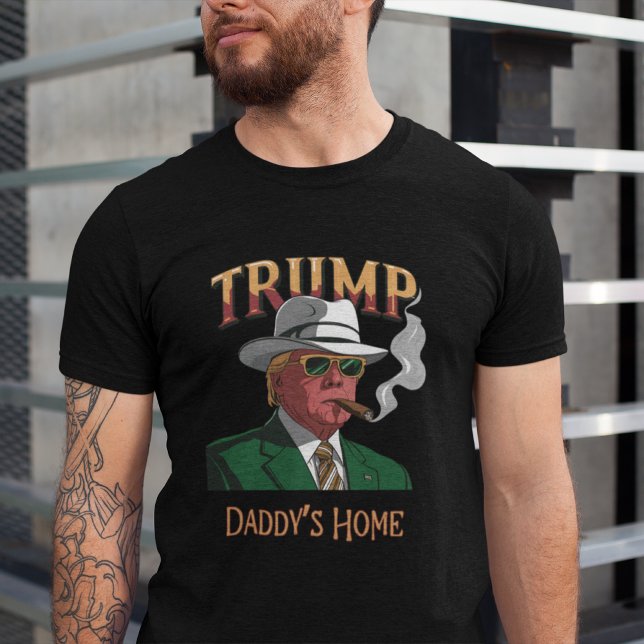 Donald Trump Daddys Zuhause-Tri-Blend-T-Shirt Tri-Blend Shirt (Von Creator hochgeladen)
